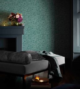 Impression Wallpaper by Clarke & Clarke Teal