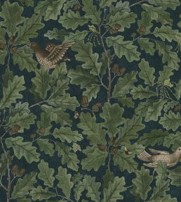 In The Oak Wallpaper by Borastapeter Blue