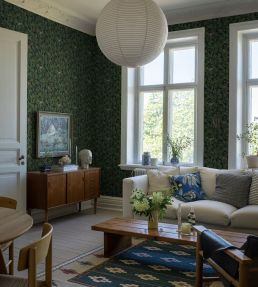 In The Oak Wallpaper by Borastapeter Blue