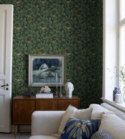 In The Oak Wallpaper by Borastapeter Blue