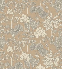 Inara Wallpaper by Casamance Beige/Dore