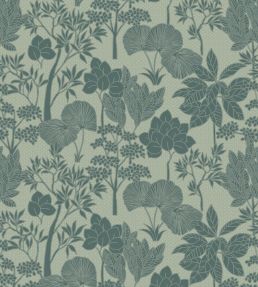 Inara Wallpaper by Casamance Celadon/Dore