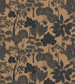 Inara Wallpaper by Casamance Noir/Dore