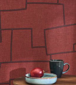 Inca Wallpaper by Casadeco Amarena