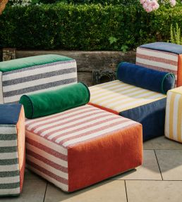 Calvari Outdoor Fabric by Christopher Farr Cloth Rosso