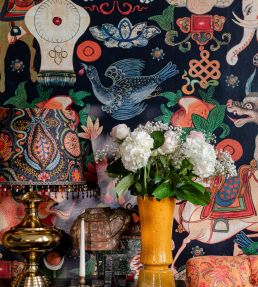 Incantation Wallpaper by MINDTHEGAP Taupe Green