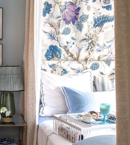 Indian Arbre Fabric by Schumacher Hyacinth