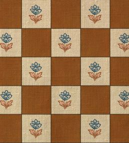 Indian Checks Fabric by Ottoline Caramel