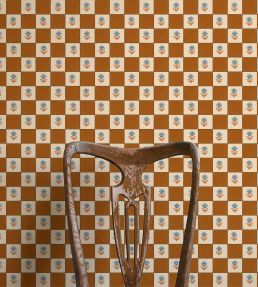 Indian Checks Wallpaper by Ottoline Caramel