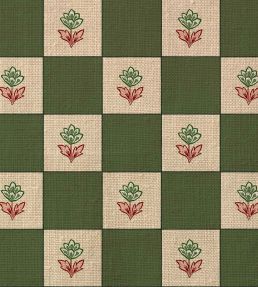 Indian Checks Fabric by Ottoline Green