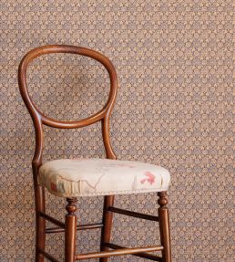 Indian Elephant Wallpaper by Barneby Gates Vintage Blue