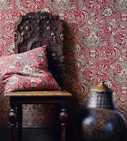 Indian Wallpaper by Morris & Co Gold/Black