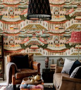 Indian Palace Wallpaper by MINDTHEGAP Taupe