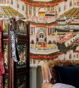 Indian Palace Wallpaper by MINDTHEGAP Taupe
