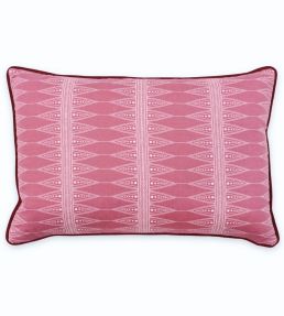 Indian Stripe Cushion 60 x 40cm by Barneby Gates Snug Red