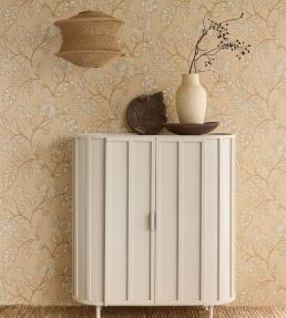 Ikat Flower Trail Wallpaper by Eijffinger Blue