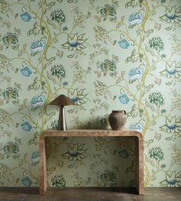 Indienne Wallpaper by Harlequin Emerald/Citrine