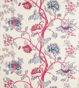 Indienne Fabric by Harlequin Indigo/Maroon
