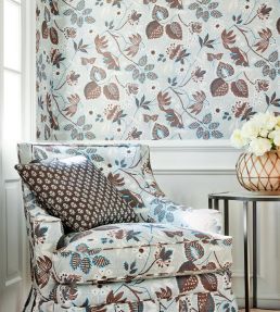 Indienne Hazel Wallpaper by Anna French Blue
