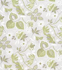 Indienne Hazel Fabric by Anna French Green and Beige