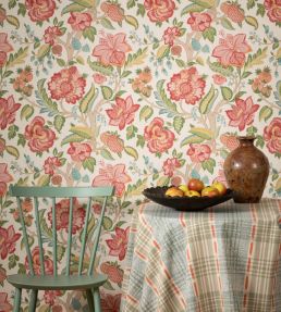 Indienne Tree Wallpaper by George & Minnie Emerald
