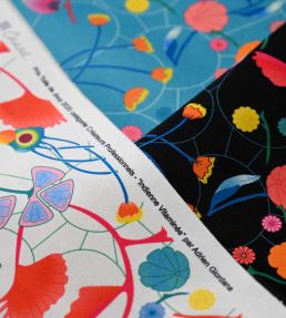 Indienne Vitaminee Fabric by Casal Turquoise