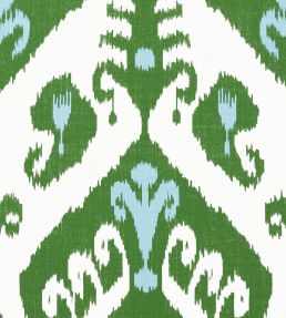 Indies Ikat Wallpaper by Thibaut Green