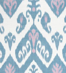 Indies Ikat Fabric by Thibaut Lavender and French Blue