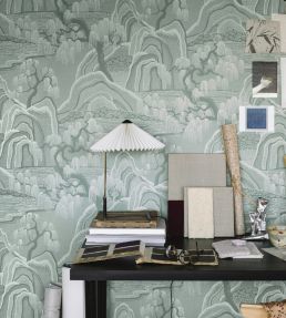 Indigo Garden Wallpaper by Borastapeter Turquoise