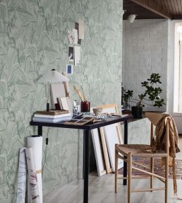 Indigo Garden Wallpaper by Borastapeter Turquoise