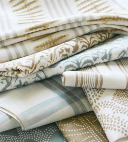 Indo Stripe Fabric by Thibaut Seaglass