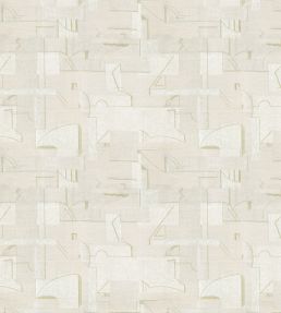 Indore Fabric by JORO T15-Ecru/Gold