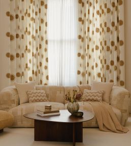 Indore Fabric by JORO T19-Natural/Gold