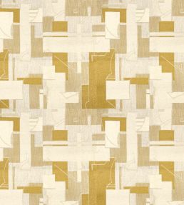 Indore Fabric by JORO T63-Ochre/Gold