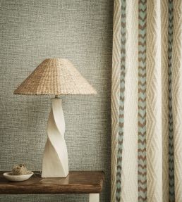 Indu Fabric by Romo Charcoal