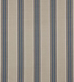 Indus Stripe Fabric by Jane Churchill Blue / Stone