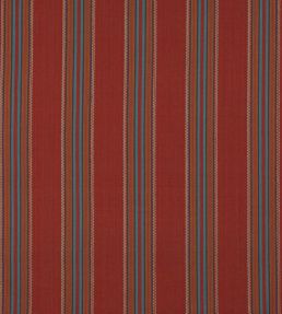 Indus Stripe Fabric by Jane Churchill Red
