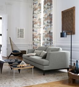 Infinity Linen Look Fabric by Zimmer + Rohde Fossil Grey