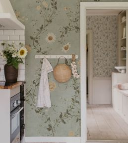 Inger Mural by Sandberg Light Blue
