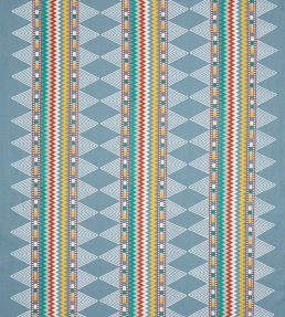 Inka Stripe Fabric by Jane Churchill Blue