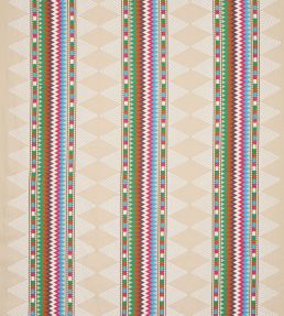 Inka Stripe Fabric by Jane Churchill Pink/Multi