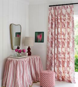 Innis Stripe Fabric by Jane Churchill Red