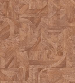 Intarsia Wallpaper by Casamance Terre De Sienne