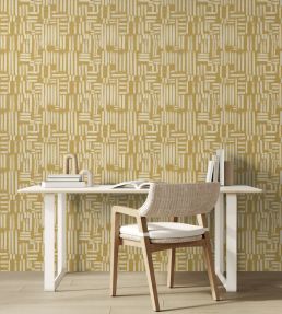 Interlace Wallpaper by Ohpopsi Ochre