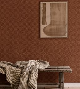 Interwoven Wallpaper by Coordonne Clay