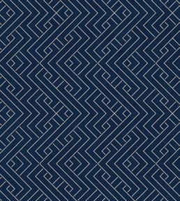 Interwoven Wallpaper by Coordonne Ultramarine