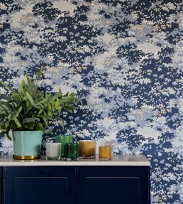Into The Woods Wallpaper by Langelid Von Bromssen Misty Blue