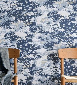 Into The Woods Wallpaper by Langelid Von Bromssen Misty Blue