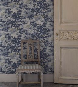 Into The Woods Wallpaper by Langelid Von Bromssen Misty Blue