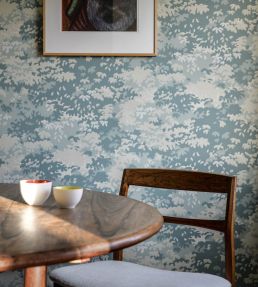 Into The Woods Wallpaper by Langelid Von Bromssen Pale Turqouise